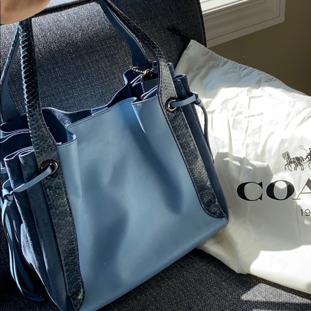 Coach snakeskin handbag